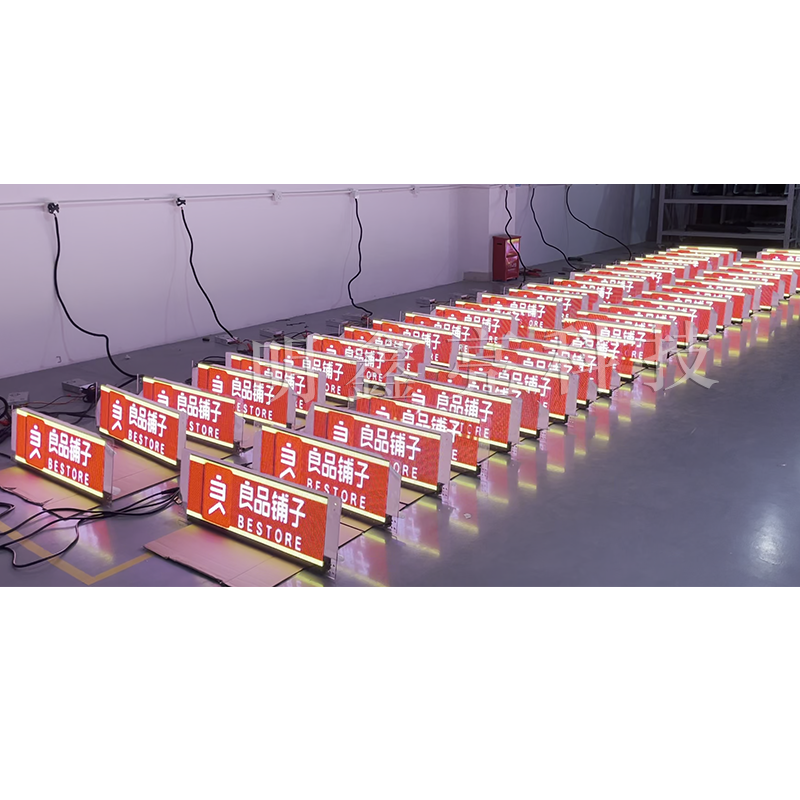 网约车后窗LED透明显示屏02