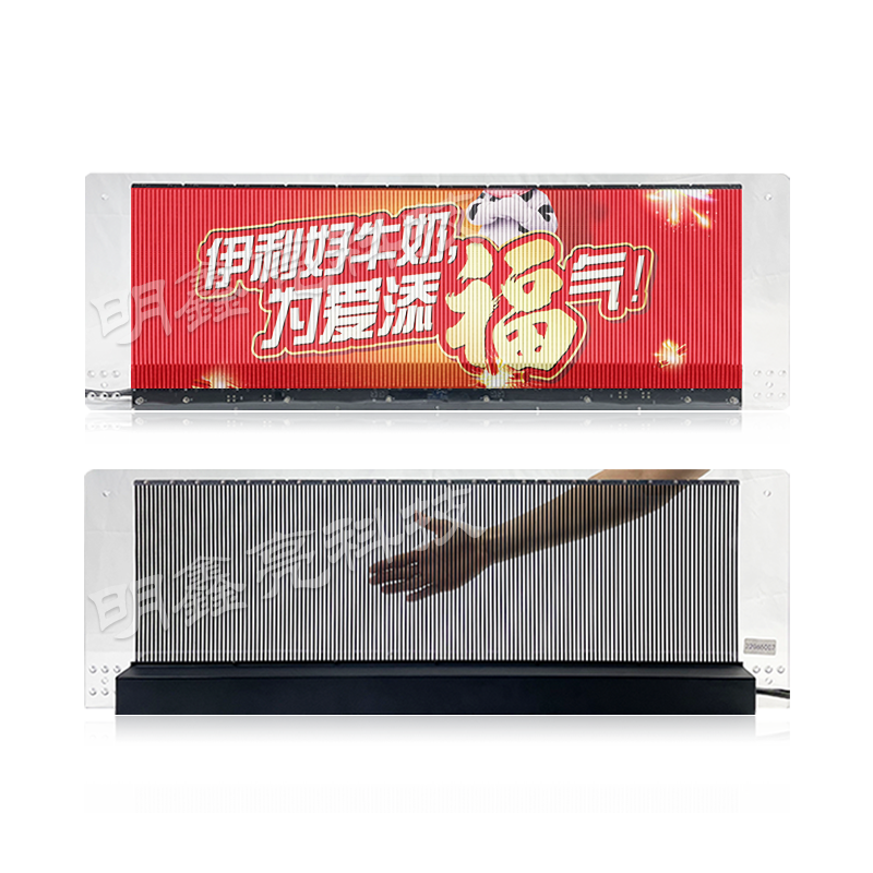 网约车后窗LED透明显示屏01